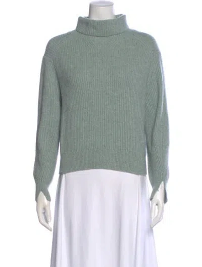 Pre-owned Rag & Bone Cashmere Turtleneck Sweater In Green