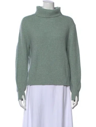 Pre-owned Rag & Bone Cashmere Turtleneck Sweater In Green