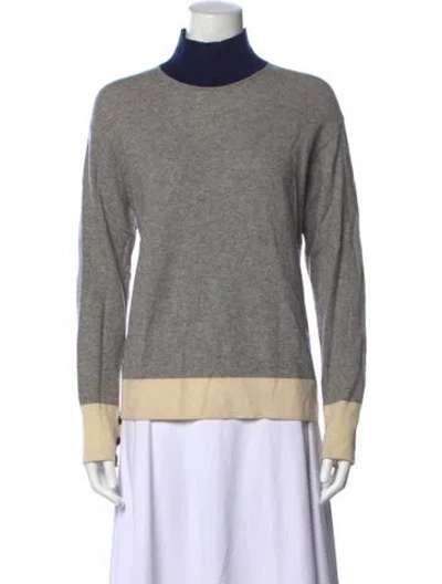 Pre-owned Rag & Bone Cashmere Turtleneck Sweater In Grey