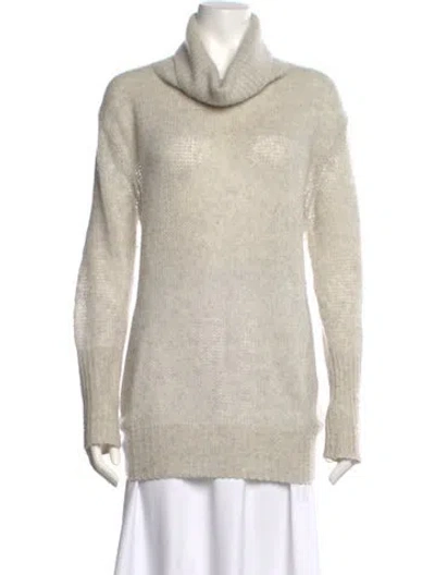 Pre-owned Rag & Bone Cashmere Turtleneck Sweater In Neutral