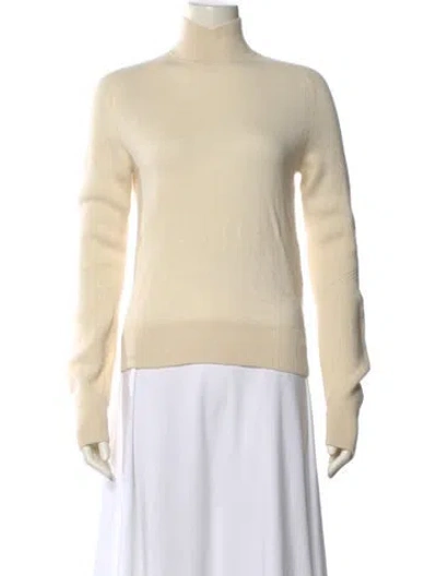 Pre-owned Rag & Bone Cashmere Turtleneck Sweater In Neutral