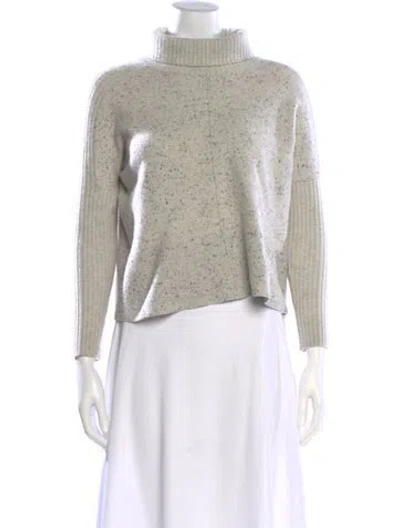 Pre-owned Rag & Bone Cashmere Turtleneck Sweater In Neutral