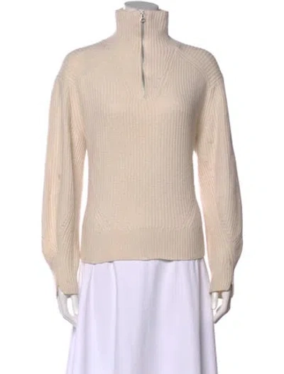Pre-owned Rag & Bone Cashmere Turtleneck Sweater In Neutral