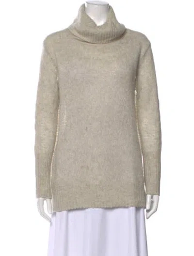 Pre-owned Rag & Bone Cashmere Turtleneck Sweater In Neutral