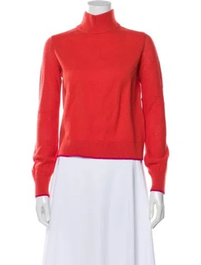 Pre-owned Rag & Bone Cashmere Turtleneck Sweater In Orange