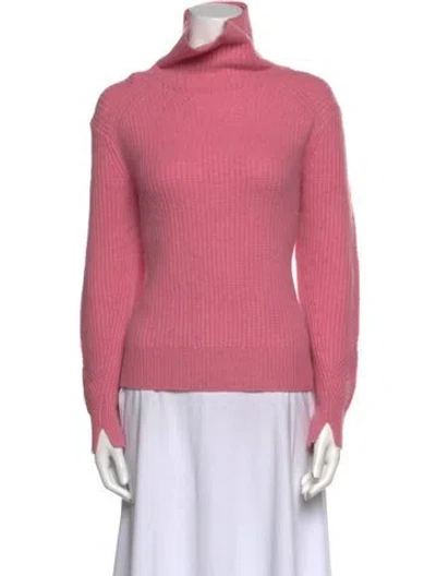 Pre-owned Rag & Bone Cashmere Turtleneck Sweater In Pink
