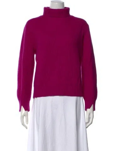 Pre-owned Rag & Bone Cashmere Turtleneck Sweater In Pink