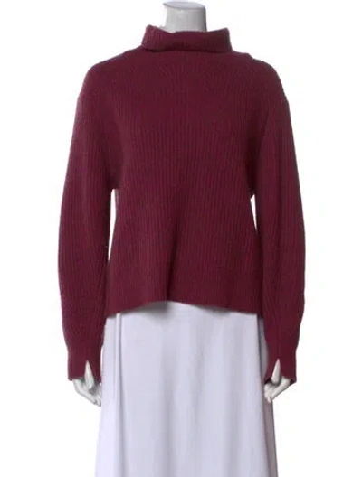 Pre-owned Rag & Bone Cashmere Turtleneck Sweater In Purple