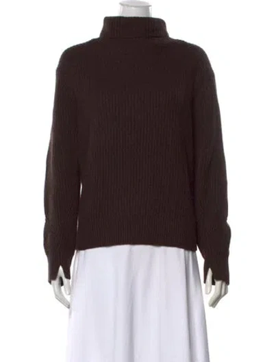 Pre-owned Rag & Bone Cashmere Turtleneck Sweater W/ Tags In Brown