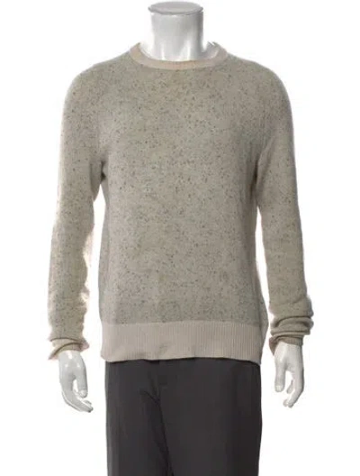 Pre-owned Rag & Bone Cashmere Tweed Pattern Pullover In Neutrals
