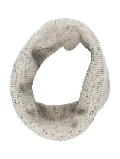 Pre-owned Rag & Bone Cashmere Tweed Pattern Snood In Grey