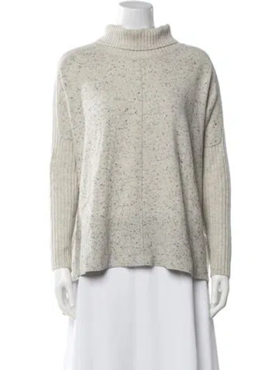 Pre-owned Rag & Bone Cashmere Tweed Pattern Sweater In Grey