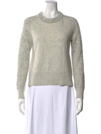 Pre-owned Rag & Bone Cashmere Tweed Pattern Sweater In Grey