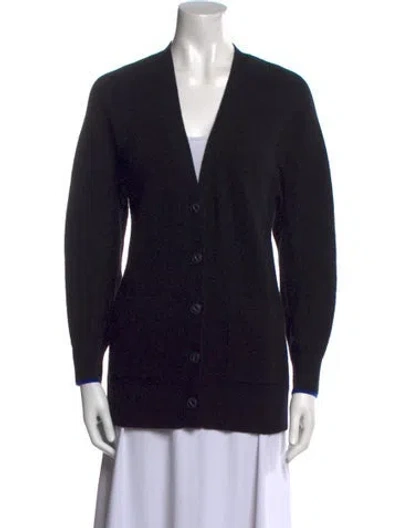 Pre-owned Rag & Bone Cashmere V-neck Sweater In Black