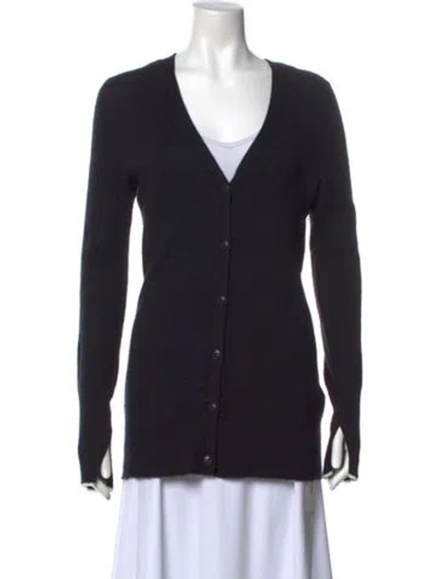 Pre-owned Rag & Bone Cashmere V-neck Sweater In Black
