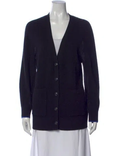 Pre-owned Rag & Bone Cashmere V-neck Sweater In Black