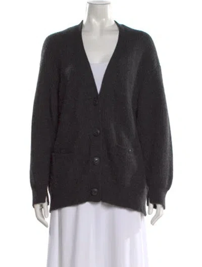 Pre-owned Rag & Bone Cashmere V-neck Sweater In Black