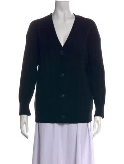Pre-owned Rag & Bone Cashmere V-neck Sweater In Black
