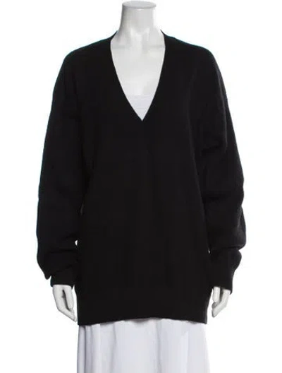 Pre-owned Rag & Bone Cashmere V-neck Sweater In Black