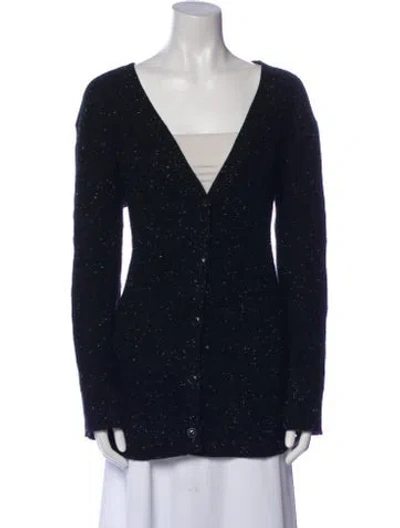 Pre-owned Rag & Bone Cashmere V-neck Sweater In Blue