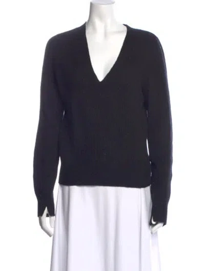 Pre-owned Rag & Bone Cashmere V-neck Sweater In Blue