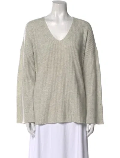 Pre-owned Rag & Bone Cashmere V-neck Sweater In Gray
