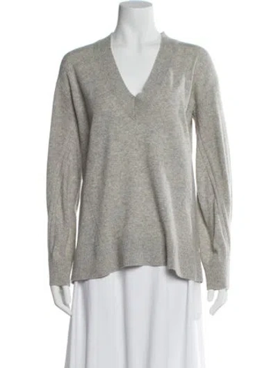 Pre-owned Rag & Bone Cashmere V-neck Sweater In Gray