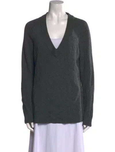 Pre-owned Rag & Bone Cashmere V-neck Sweater In Gray