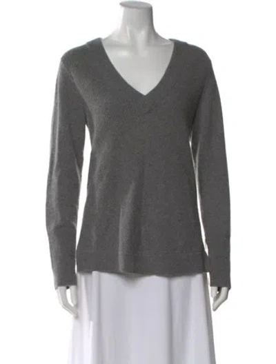 Pre-owned Rag & Bone Cashmere V-neck Sweater In Gray