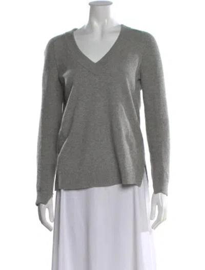 Pre-owned Rag & Bone Cashmere V-neck Sweater In Gray