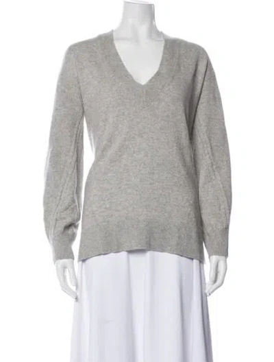 Pre-owned Rag & Bone Cashmere V-neck Sweater In Gray