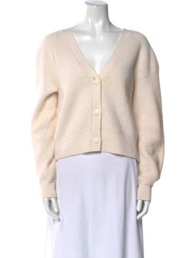 Pre-owned Rag & Bone Cashmere V-neck Sweater In Neutral