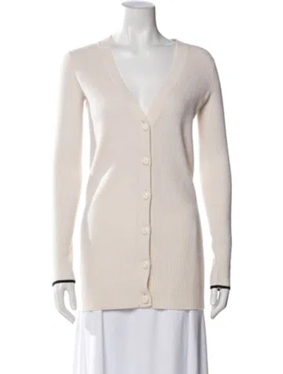 Pre-owned Rag & Bone Cashmere V-neck Sweater In Neutral