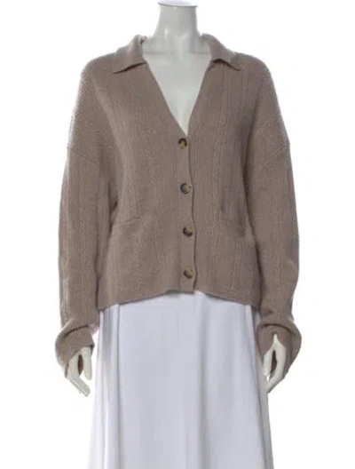 Pre-owned Rag & Bone Cashmere V-neck Sweater In Neutral