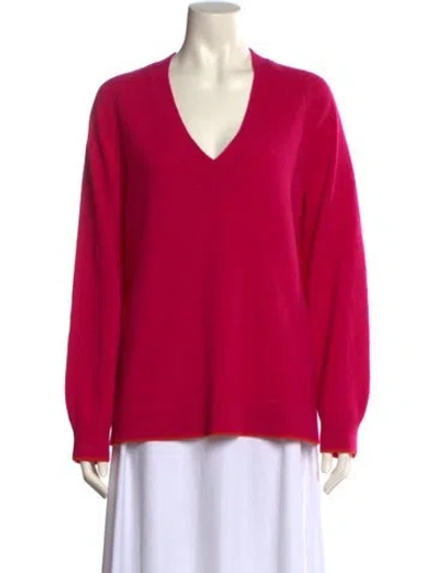 Pre-owned Rag & Bone Cashmere V-neck Sweater In Pink