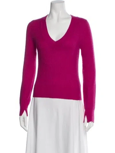 Pre-owned Rag & Bone Cashmere V-neck Sweater In Pink