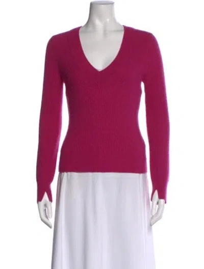 Pre-owned Rag & Bone Cashmere V-neck Sweater In Pink