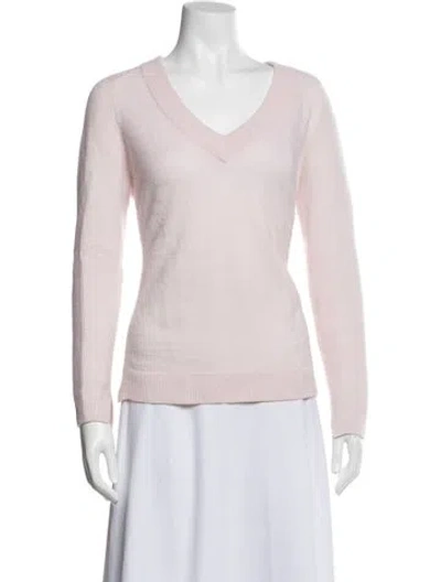 Pre-owned Rag & Bone Cashmere V-neck Sweater In Pink