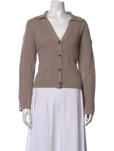 Pre-owned Rag & Bone Cashmere V-neck Sweater W/ Tags In Neutrals
