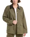 Rag & Bone Khaki Cassidy Cotton Jacket In Green