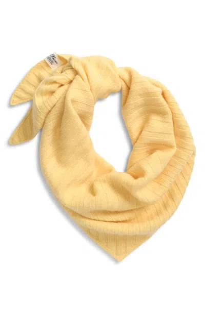 Rag & Bone Cassidy Cashmere Triangular Scarf In Yellow