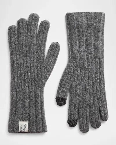 Rag & Bone Cassidy Cashmere-blend Touchscreen Gloves In Hthrg