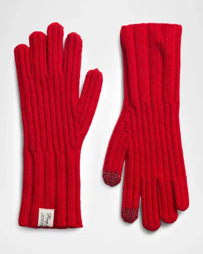 Rag & Bone Cassidy Cashmere-blend Touchscreen Gloves In Red