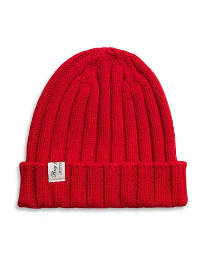 Rag & Bone Cassidy Ribbed Cashmere Beanie In Red
