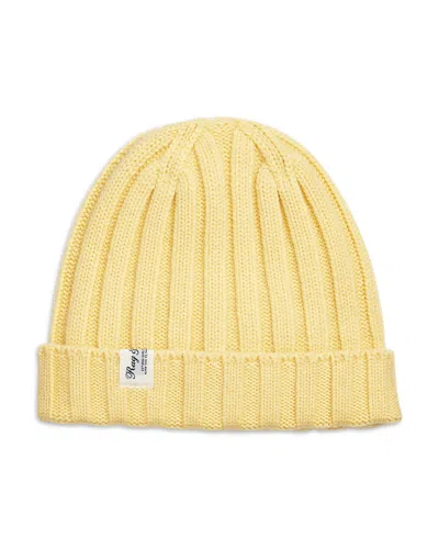 Rag & Bone Cassidy Ribbed Cashmere Beanie In Yellow