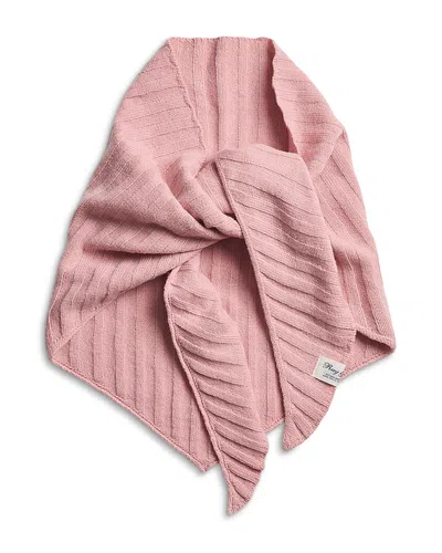 Rag & Bone Cassidy Triangle Ribbed Cashmere Scarf In Pink