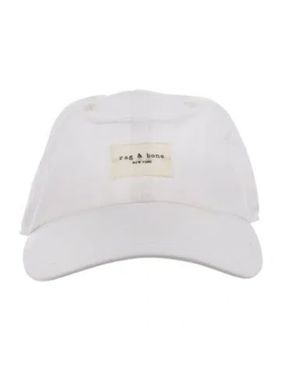 Pre-owned Rag & Bone Casual Baseball Hat In White