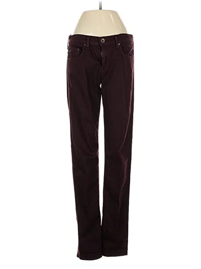 Pre-owned Rag & Bone Casual Pants In Burgundy
