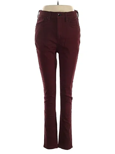 Pre-owned Rag & Bone Casual Pants In Burgundy