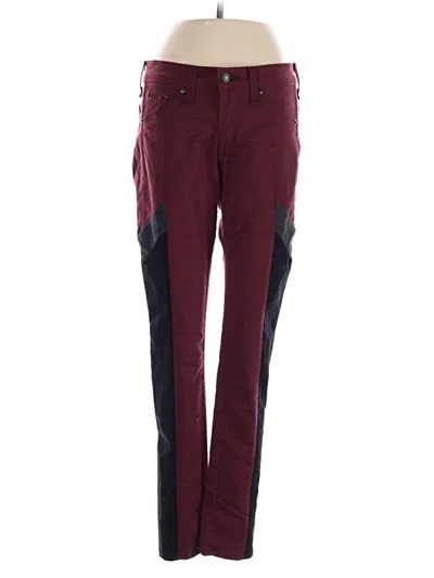 Pre-owned Rag & Bone Casual Pants In Burgundy